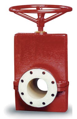 MANUAL PINCH VALVE SERIES 75 CAST IRON 1-1/2 INCH SLEEVE PGR RED VALVE