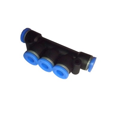 MANIFOLD T-T 1 ENTRADA 4 SALIDAS 4 MM PK 04