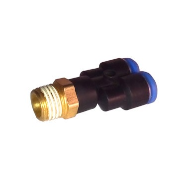 CONECTOR TIPO Y T-T 12 MM HILO MACHO 1/2 INCH PX 12 04 INCH